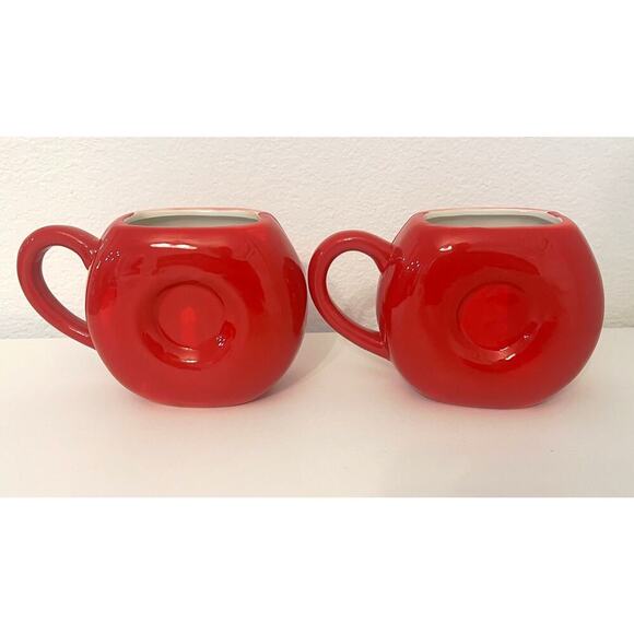 Handpainted DONUT Coffee Cups Iced Donuts Hearts, Set of Two Novelty Mugs NEW - Picture 3 of 3